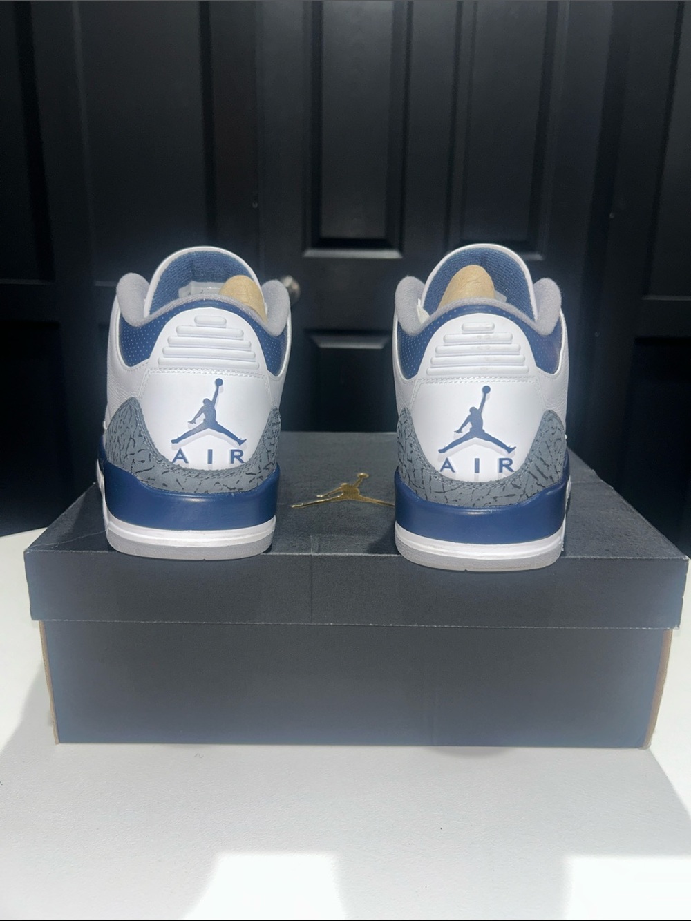 Jordan 3 Retro “Midnight Navy” Men’s Size 11.5 - Picture 5 of 9